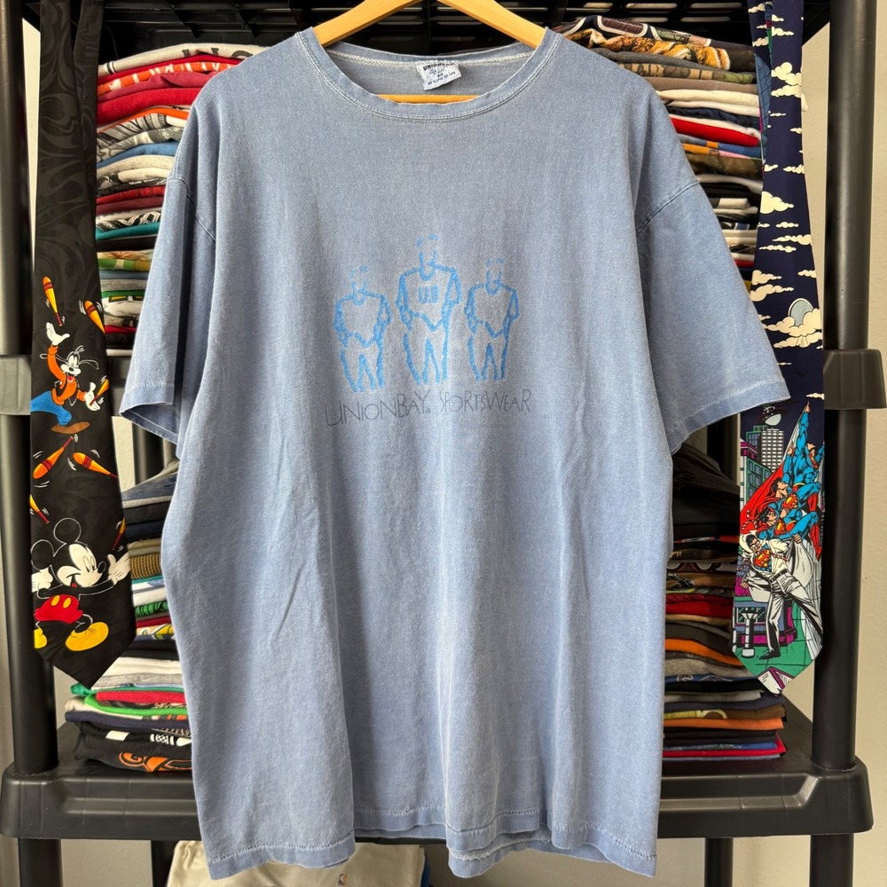 Vintage Blue Unionbay Sportswear Graphic T-Shirt XL